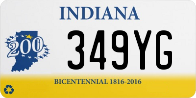 IN license plate 349YG