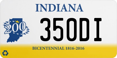 IN license plate 350DI