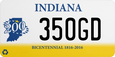 IN license plate 350GD