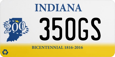 IN license plate 350GS