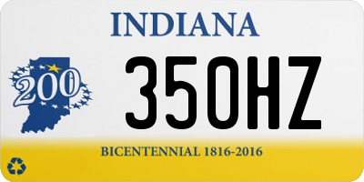 IN license plate 350HZ