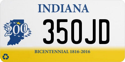 IN license plate 350JD