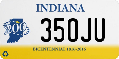 IN license plate 350JU