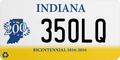 IN license plate 350LQ