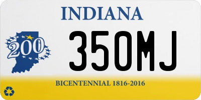 IN license plate 350MJ