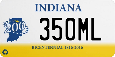 IN license plate 350ML