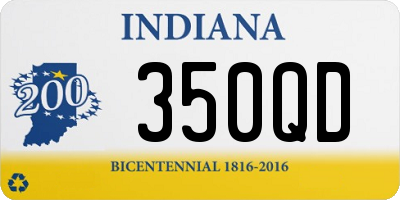 IN license plate 350QD