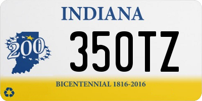 IN license plate 350TZ