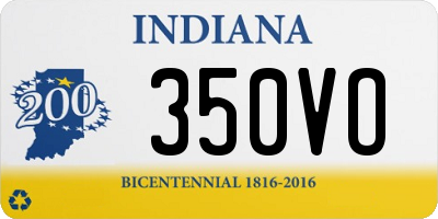 IN license plate 350VO