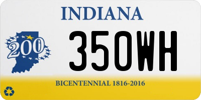 IN license plate 350WH