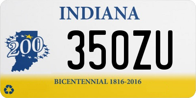 IN license plate 350ZU