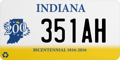 IN license plate 351AH