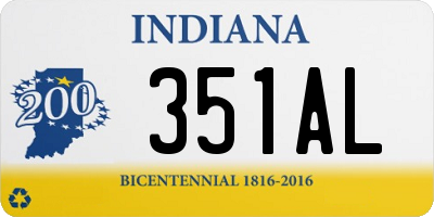 IN license plate 351AL