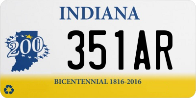 IN license plate 351AR