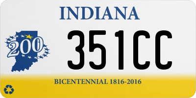 IN license plate 351CC