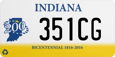 IN license plate 351CG