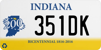 IN license plate 351DK