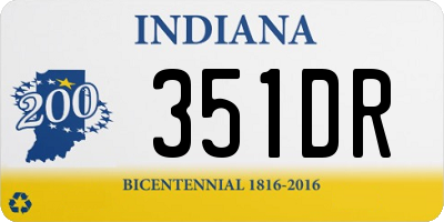 IN license plate 351DR