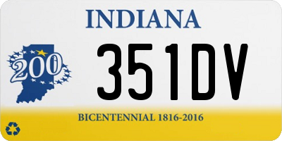 IN license plate 351DV