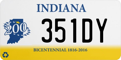 IN license plate 351DY