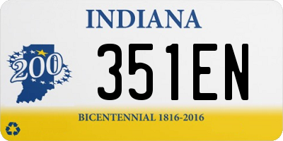 IN license plate 351EN