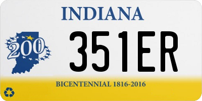 IN license plate 351ER