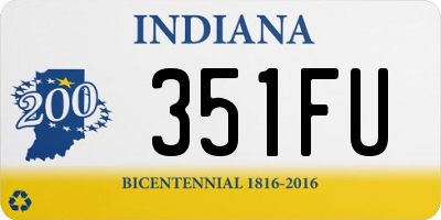 IN license plate 351FU