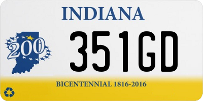 IN license plate 351GD