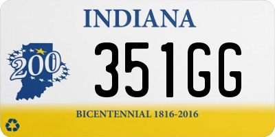 IN license plate 351GG