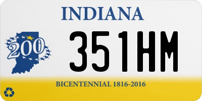 IN license plate 351HM