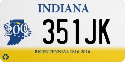 IN license plate 351JK