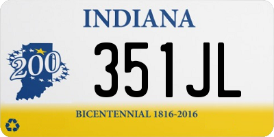 IN license plate 351JL