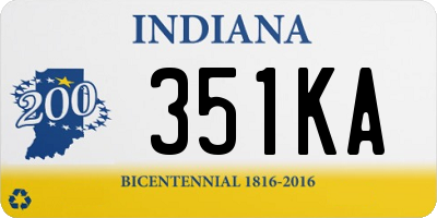 IN license plate 351KA