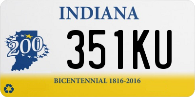 IN license plate 351KU