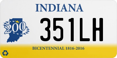 IN license plate 351LH