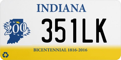 IN license plate 351LK