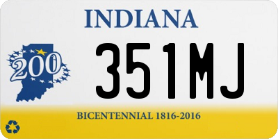 IN license plate 351MJ