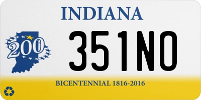 IN license plate 351NO