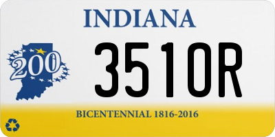 IN license plate 351OR