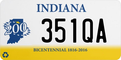 IN license plate 351QA