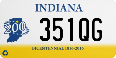 IN license plate 351QG