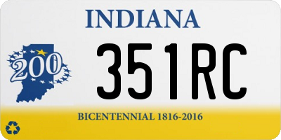 IN license plate 351RC