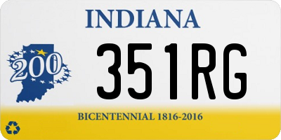 IN license plate 351RG