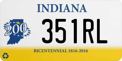 IN license plate 351RL