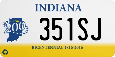 IN license plate 351SJ