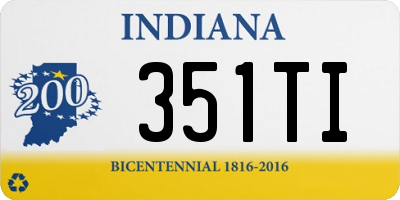 IN license plate 351TI