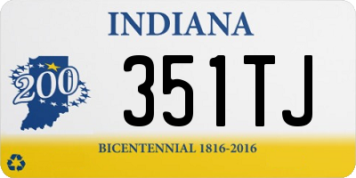 IN license plate 351TJ