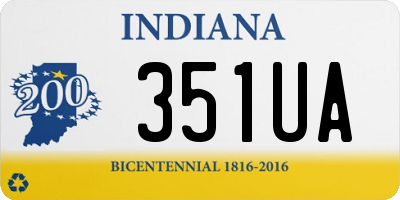 IN license plate 351UA