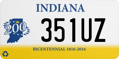 IN license plate 351UZ