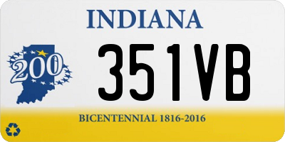 IN license plate 351VB